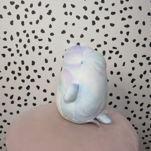 Kellytoy Squishmallows Laslow the Beluga Whale Plush Stuffed Toy - Picture 3 of 6